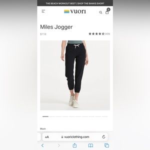 Vuori joggers